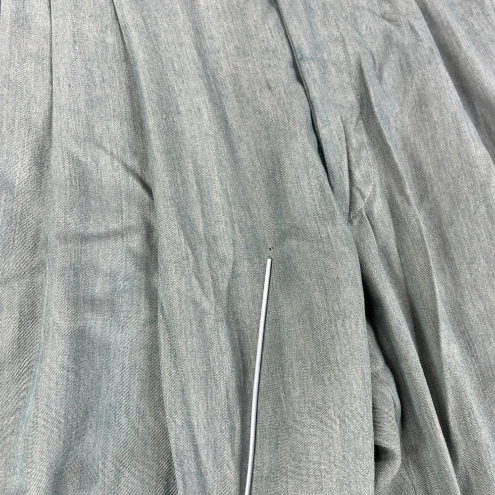 Vintage Nino Cerruti Dress Pants Men 30x28 Olive Green Pleated USA Made Trousers